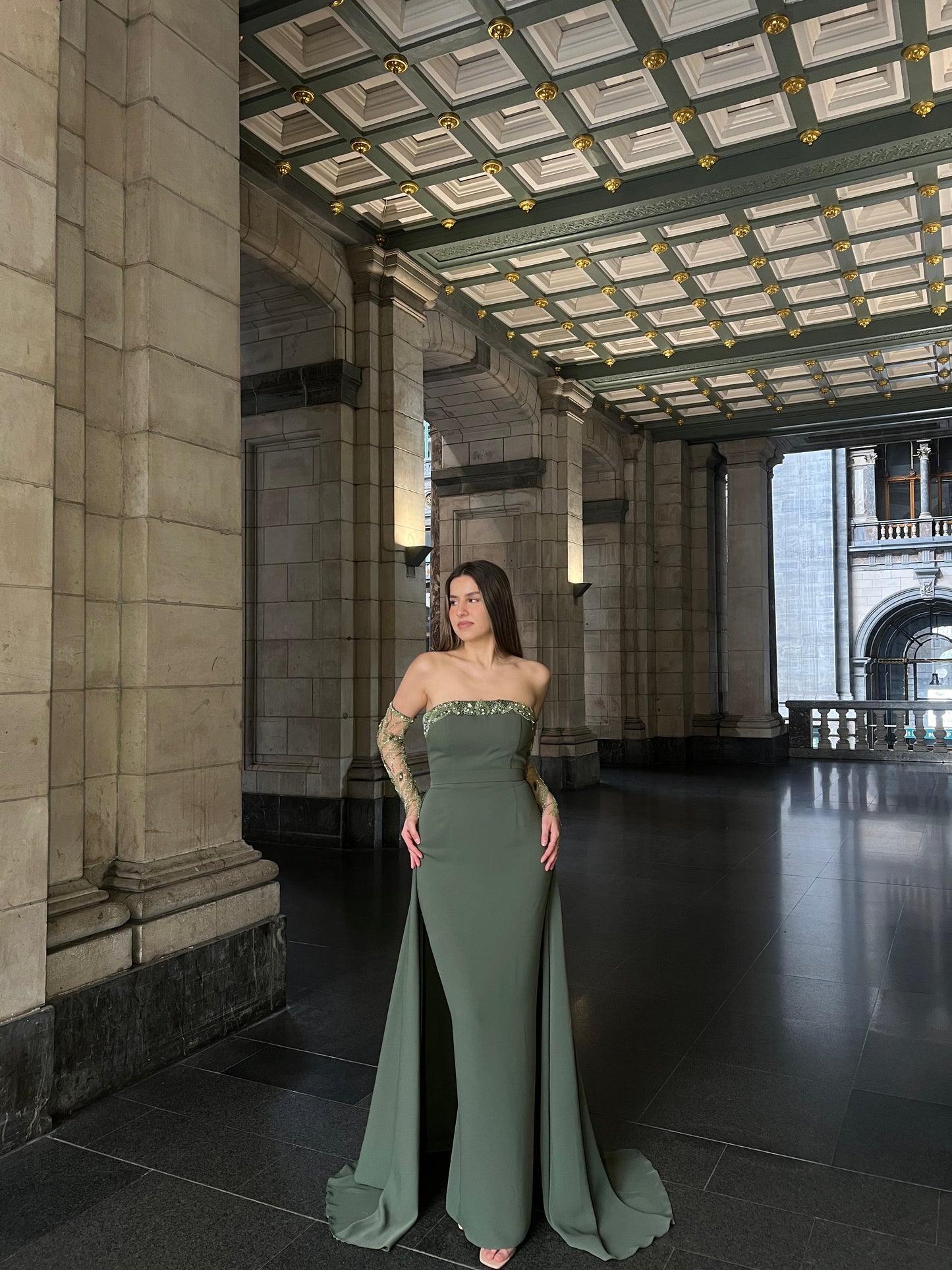 The Ariel dress khaki