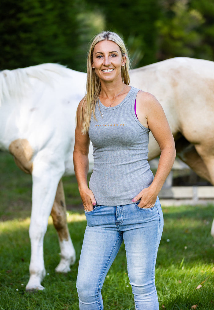 Ladies Singlet top western soul