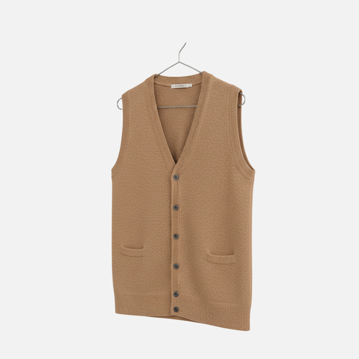 Men’s Classic Knit Button Up Vest - Cardigan
