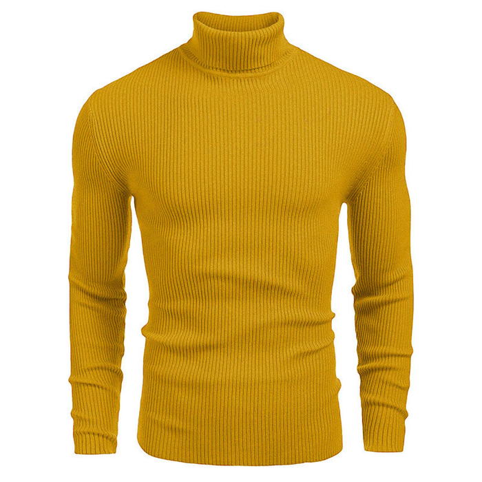 Men’s Classic Turtleneck Sweater – Soft Knit Slim Fit Pullover