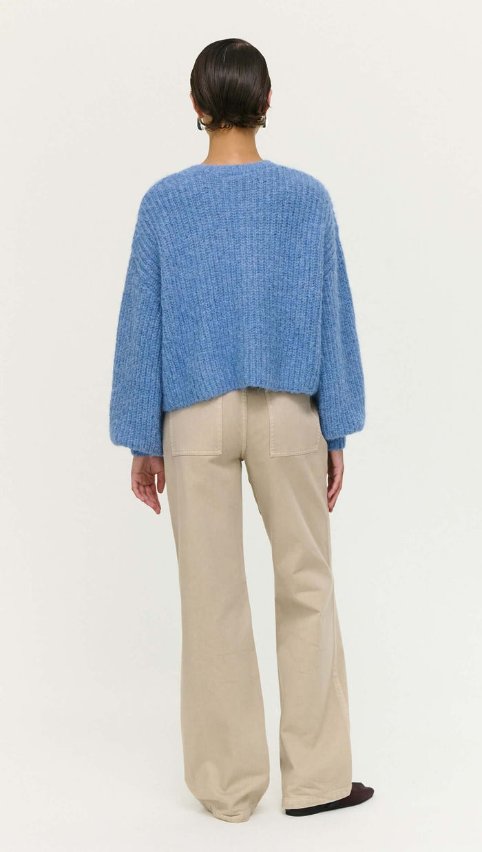 STAPLE THE LABEL - ELOWEN CARDIGAN - Steel Blue