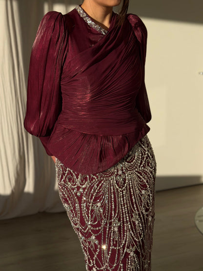 The Reyhan dress plum