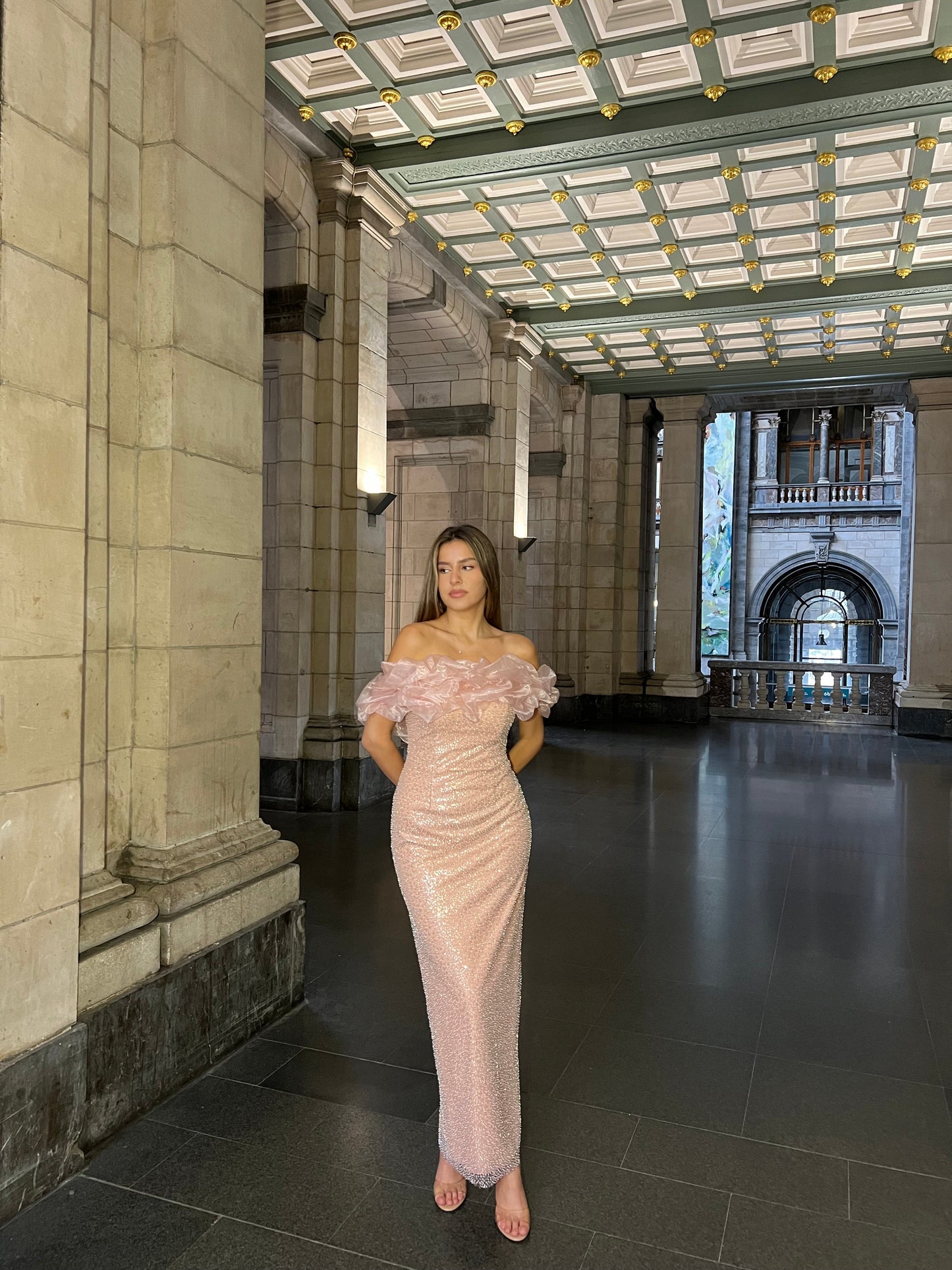 The Meya dress soft pink