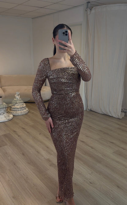 The Bara dress brown