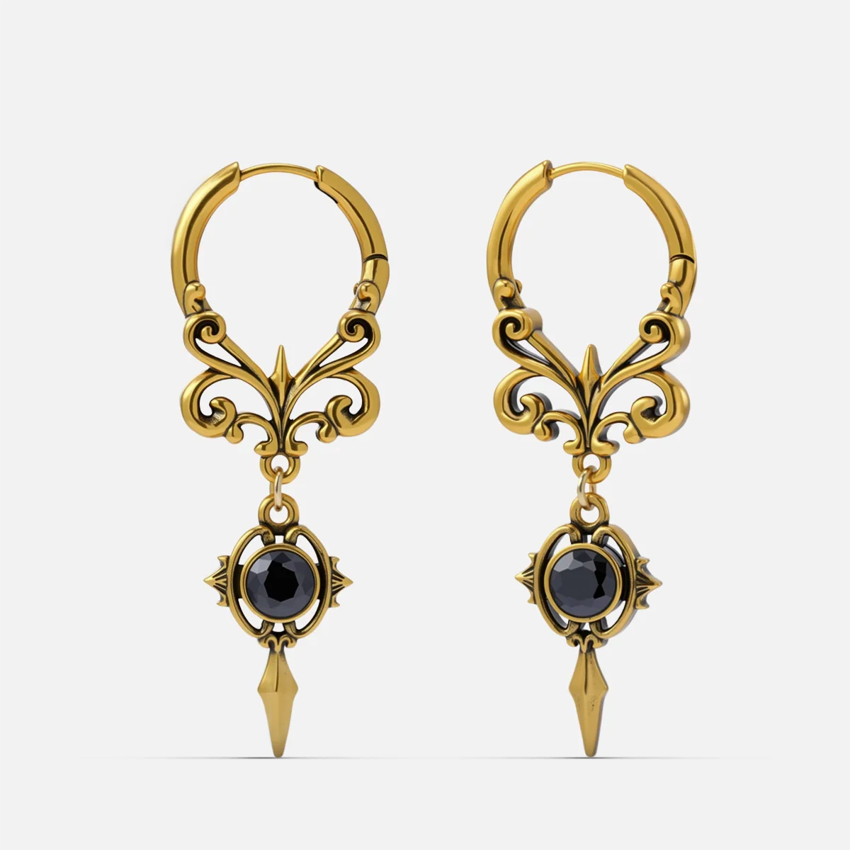 GOTHIC CREST EARRINGS