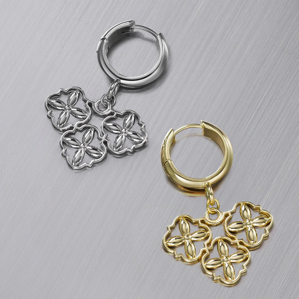 GOTHIC QUATREFOIL EARRINGS