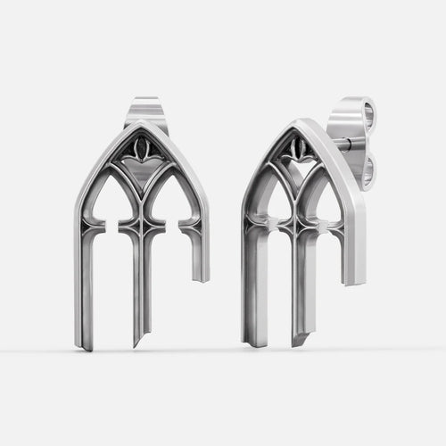 GOTHIC ARCH ELEGANCE STUD EARRINGS