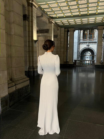 The Elma dress beige