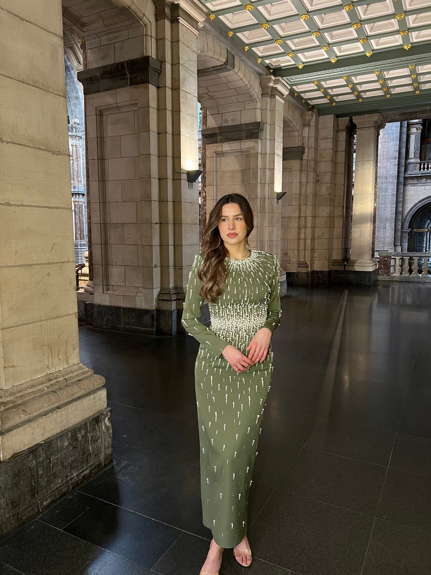 The Viana dress khaki