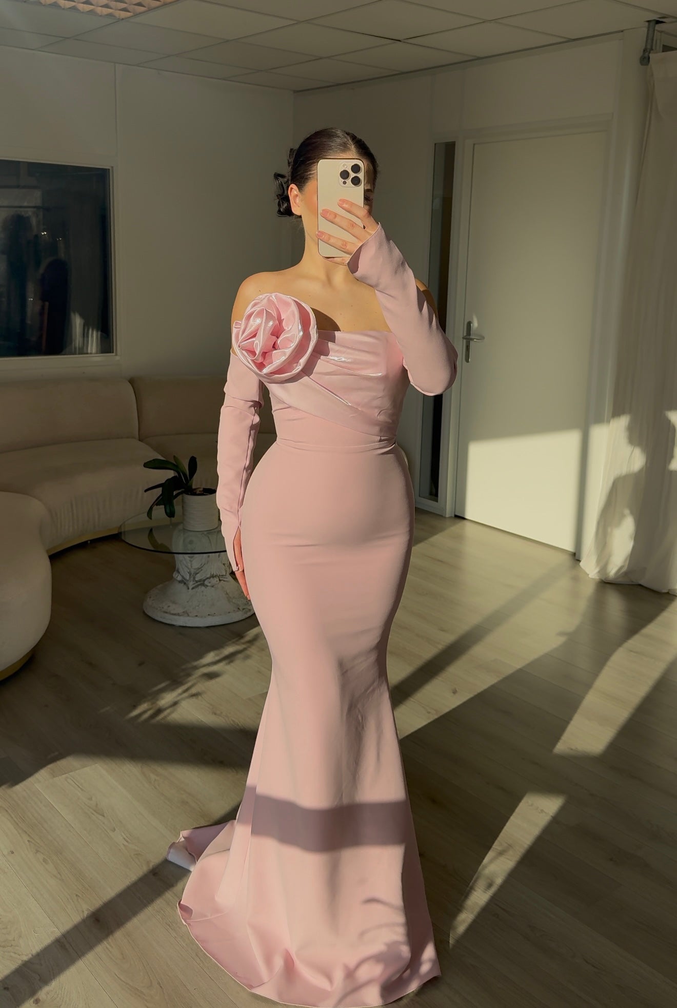 The Eva dress soft pink