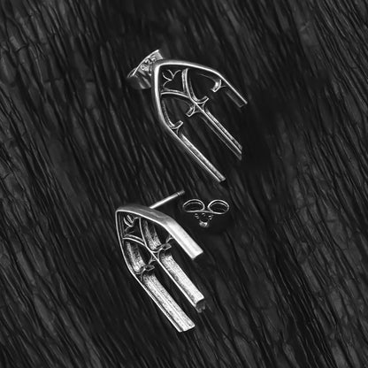 GOTHIC ARCH ELEGANCE STUD EARRINGS