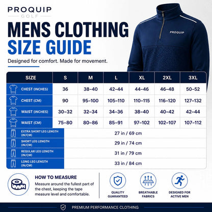 2026 ProQuip Golf Mens Aqualite Pro Waterproof Jacket