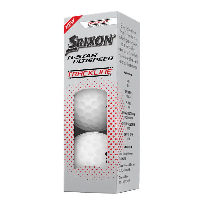 2026 Srixon Q-Star Ultispeed Trackline Golf Balls