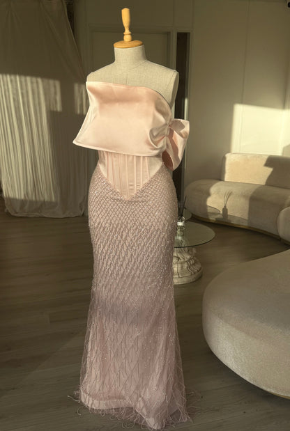 The Desna dress soft pink