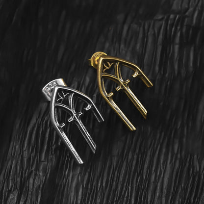 GOTHIC ARCH ELEGANCE STUD EARRINGS