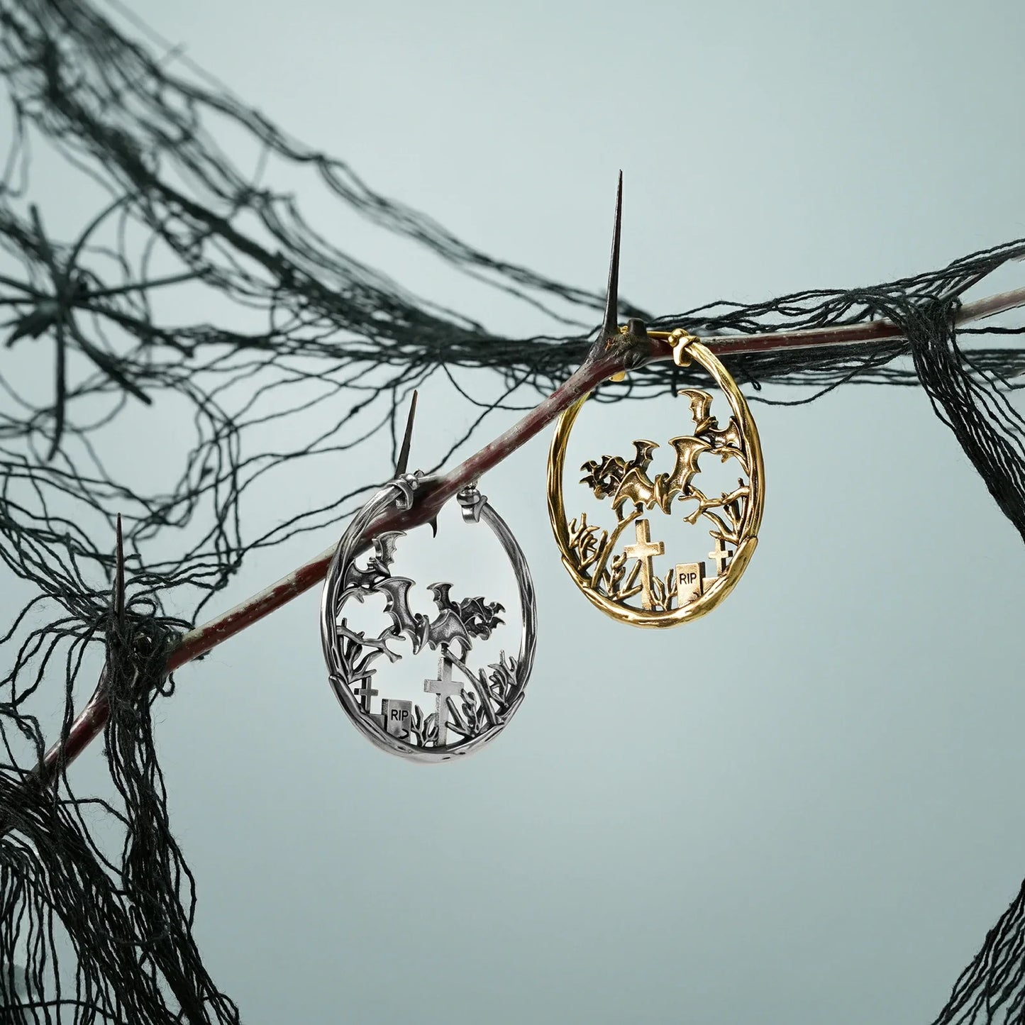 GRAVEYARD BAT EARRINGS