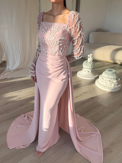 The Ayde dress soft pink