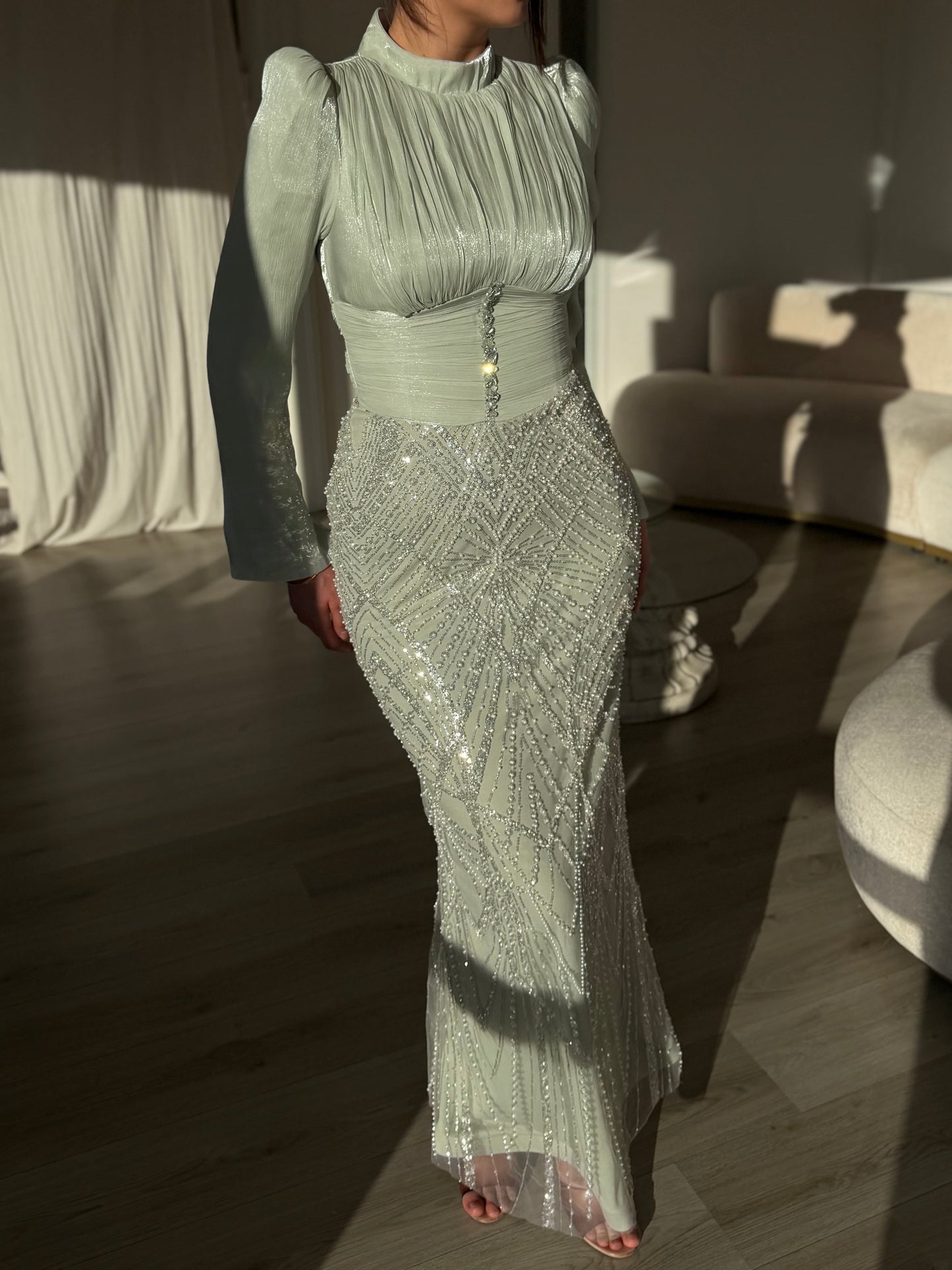 The Derya dress mint
