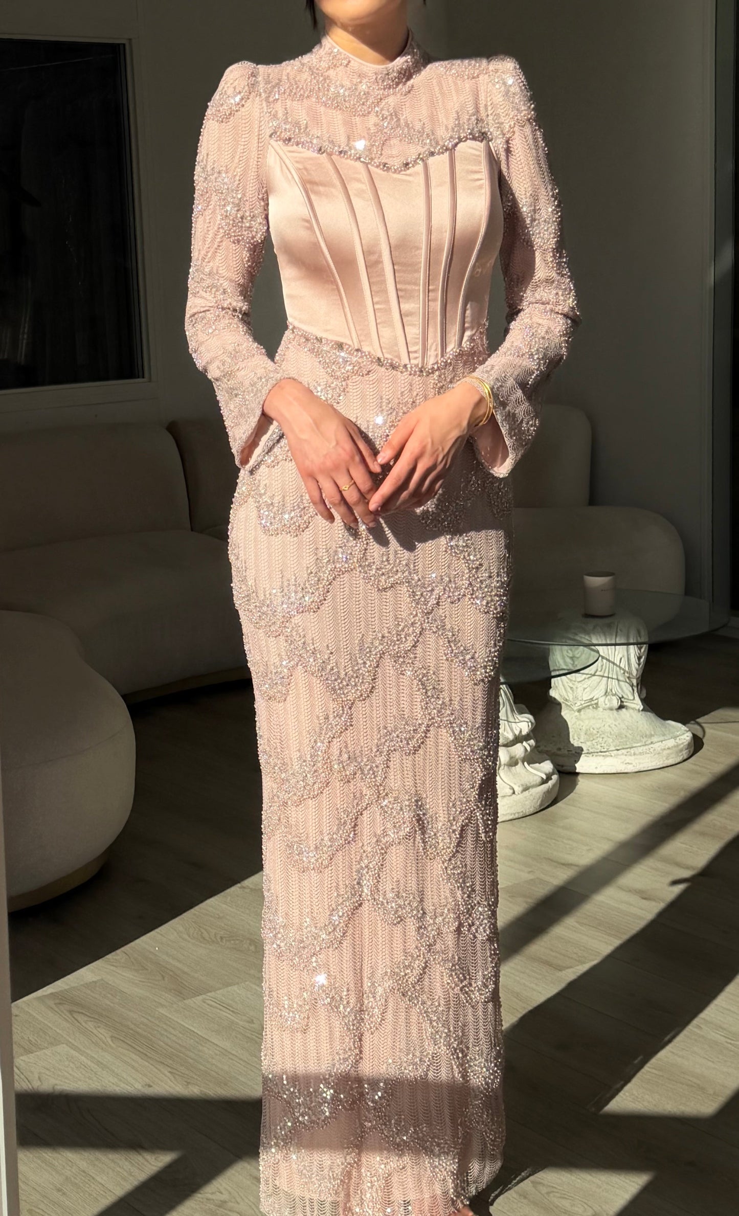 The Gulsum dress soft pink