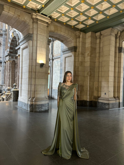 The Sura dress green