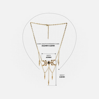 GOTHIC CASCADE NECKLACE