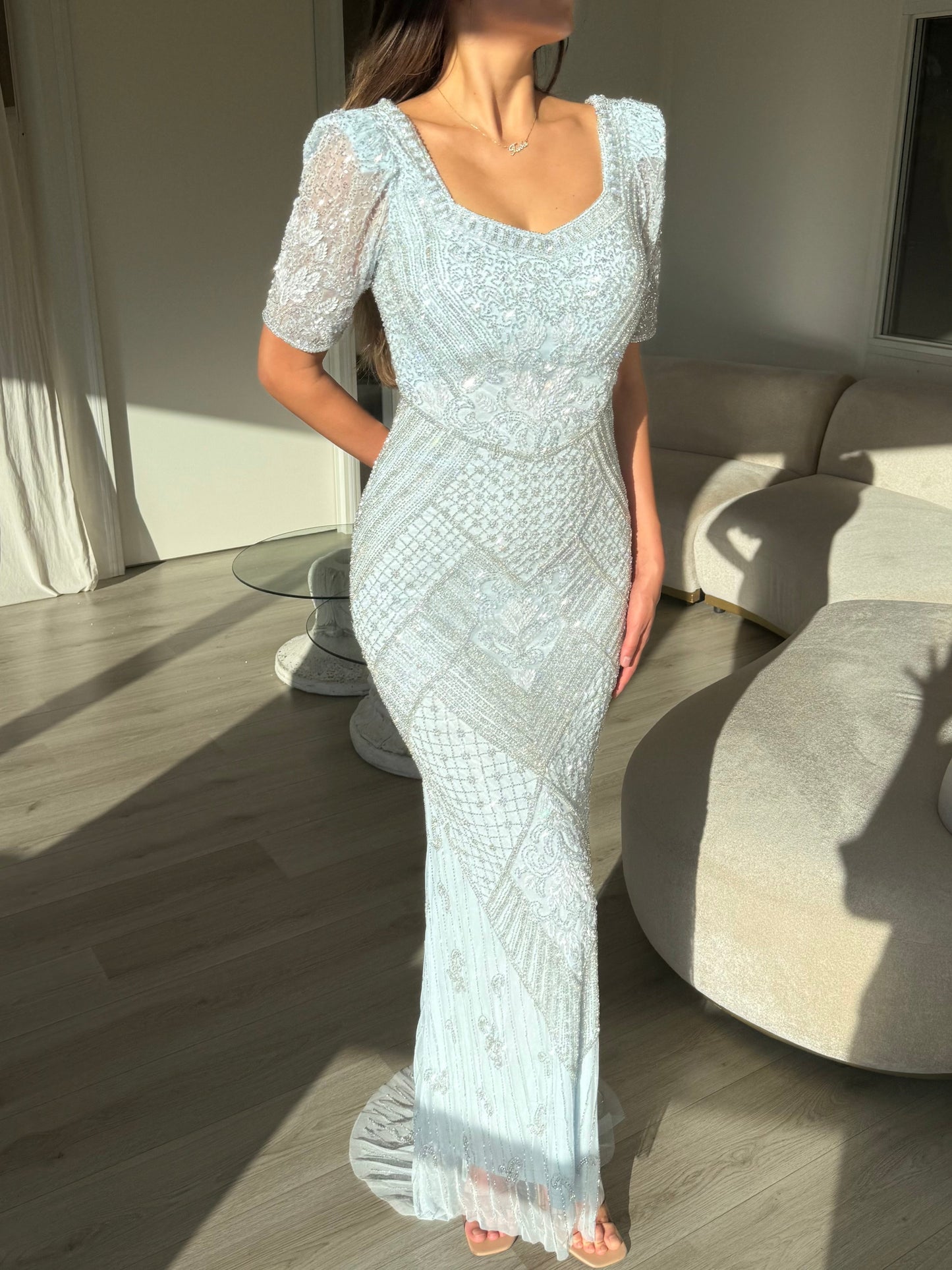 The Huda dress blue