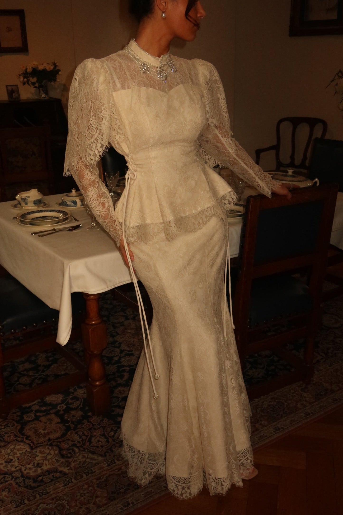 The Evelina Suit ivory
