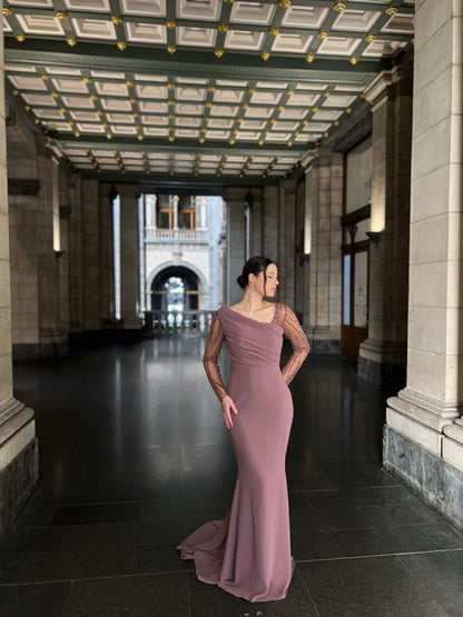 The Luna dress brown