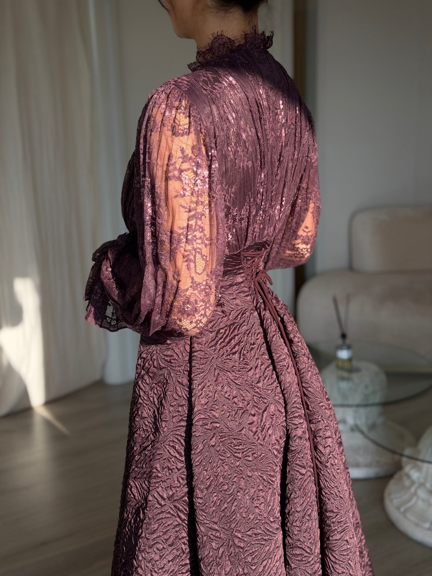 The Valaya dress deep purple