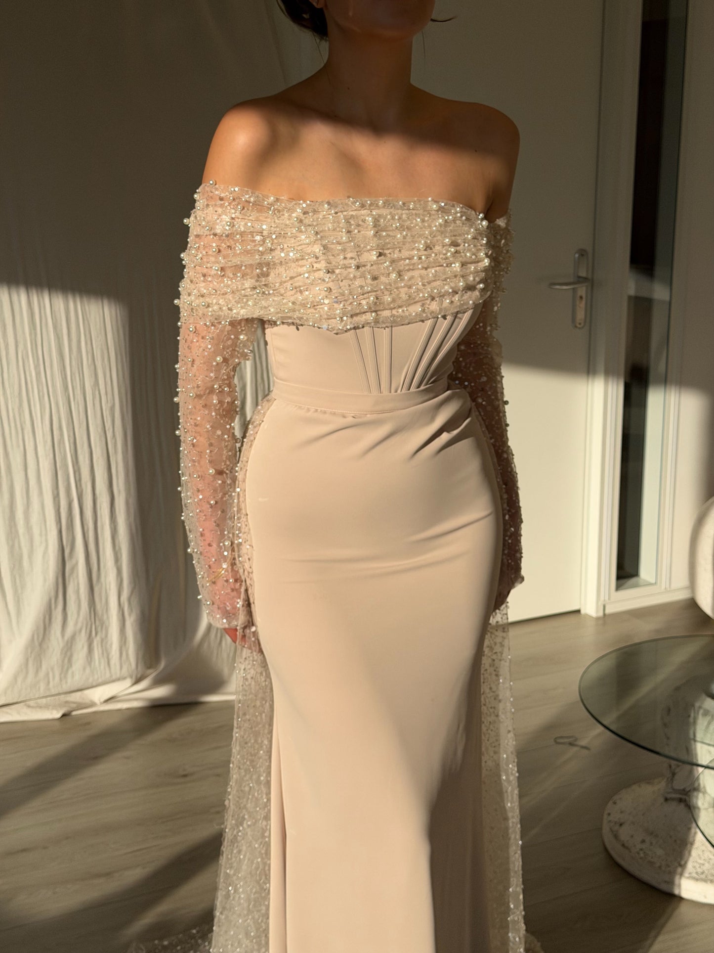 The Merle dress beige