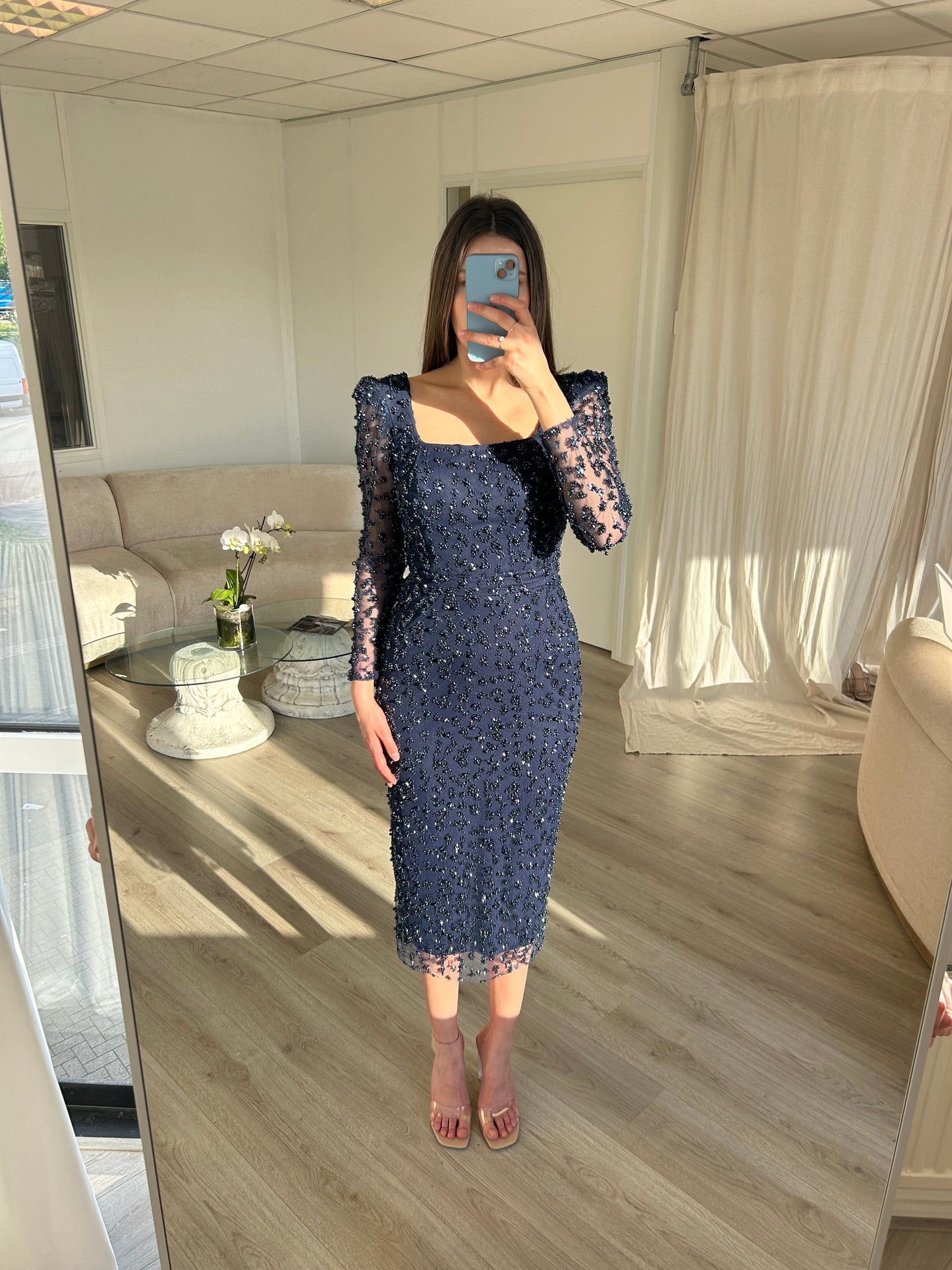 The Ayliva dress navy blue