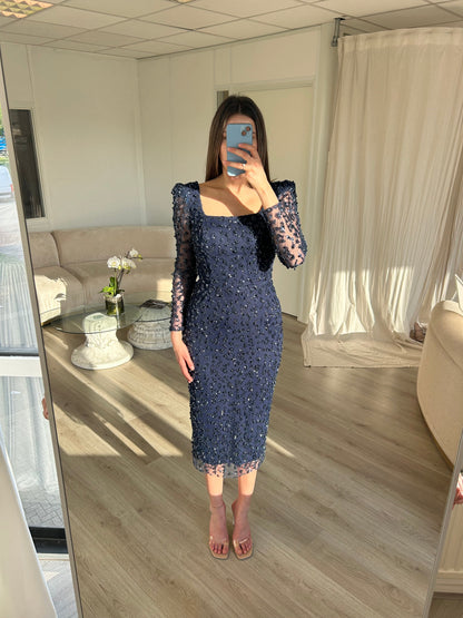 The Ayliva dress navy blue