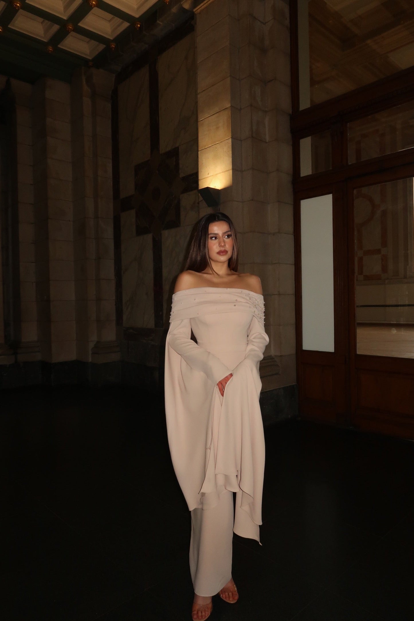 The Aleyna dress beige