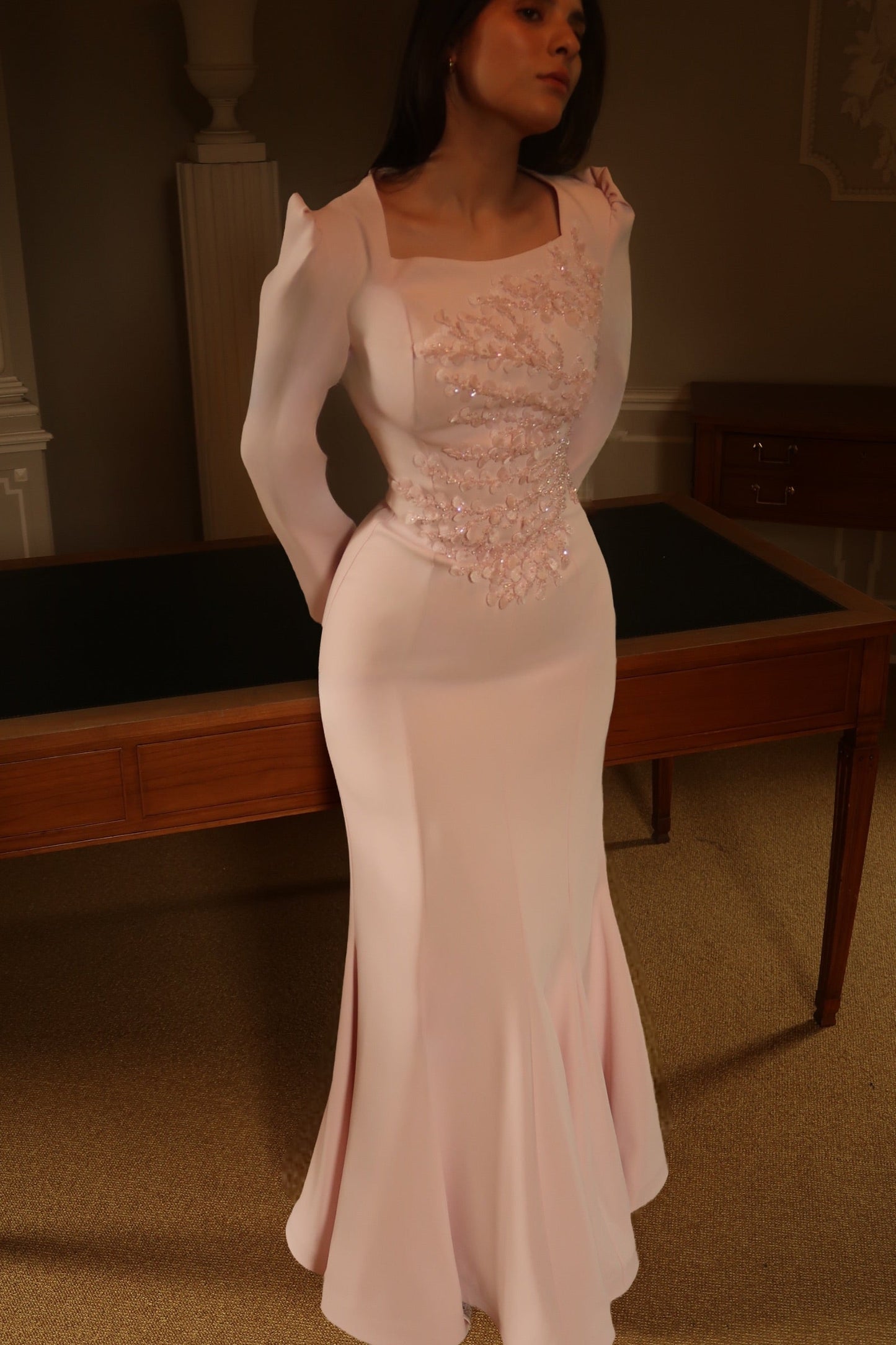 The Alessia dress soft pink
