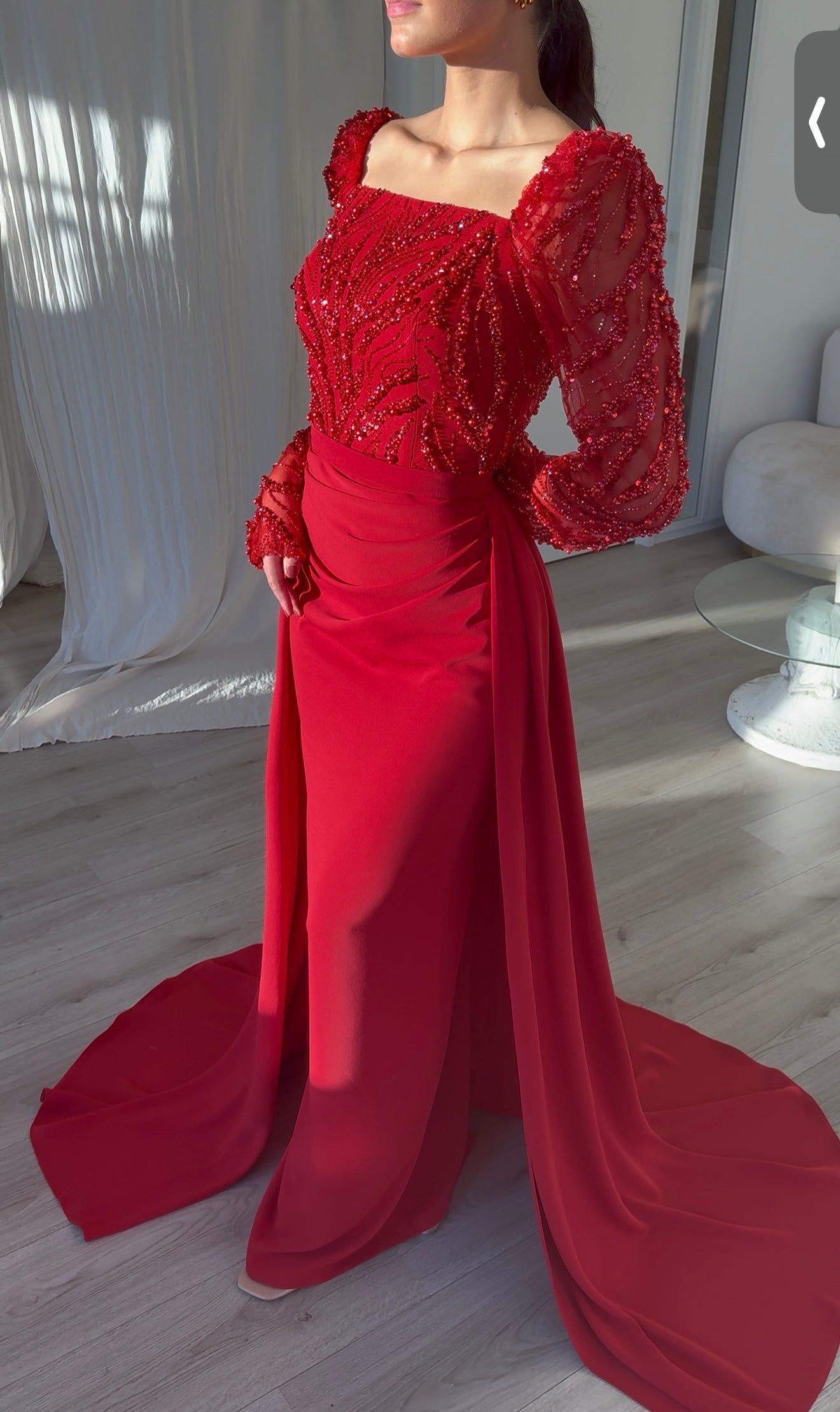The Ayde dress red
