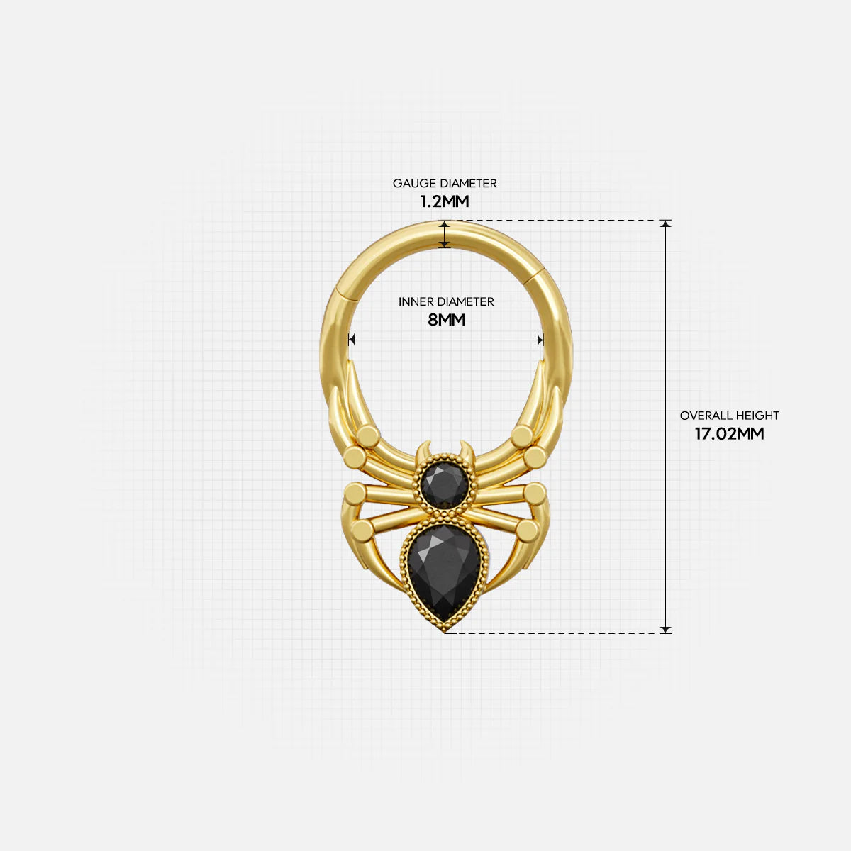 GOTHIC SPIDER CLICKER