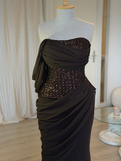 The Tuvana dress brown