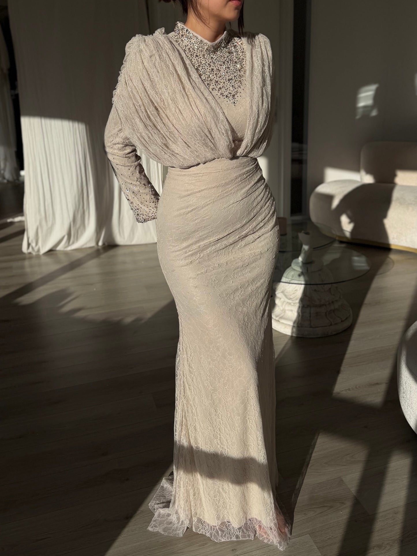 The Nuray dress beige