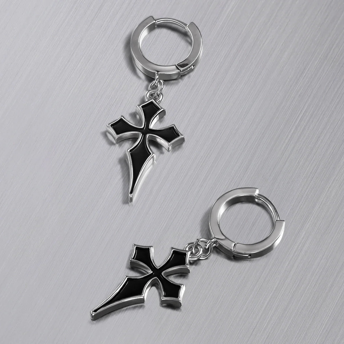 GOTHIC CROSS EARRINGS