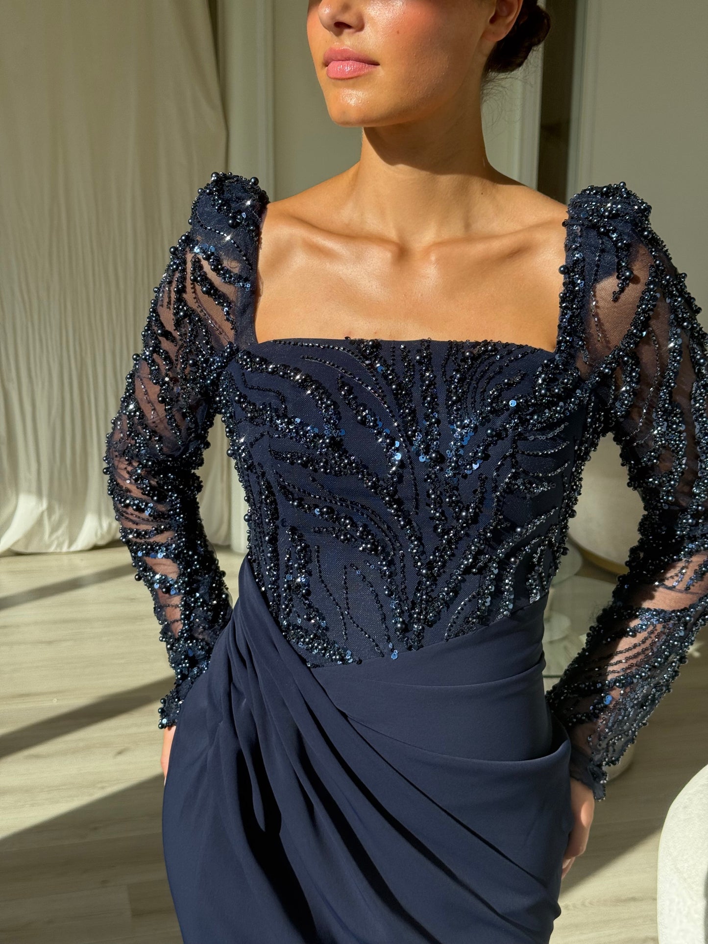 The Adura dress navy blue