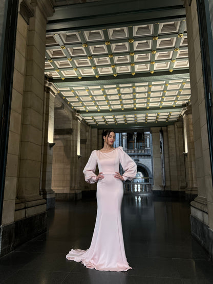 The Hazal dress soft pink