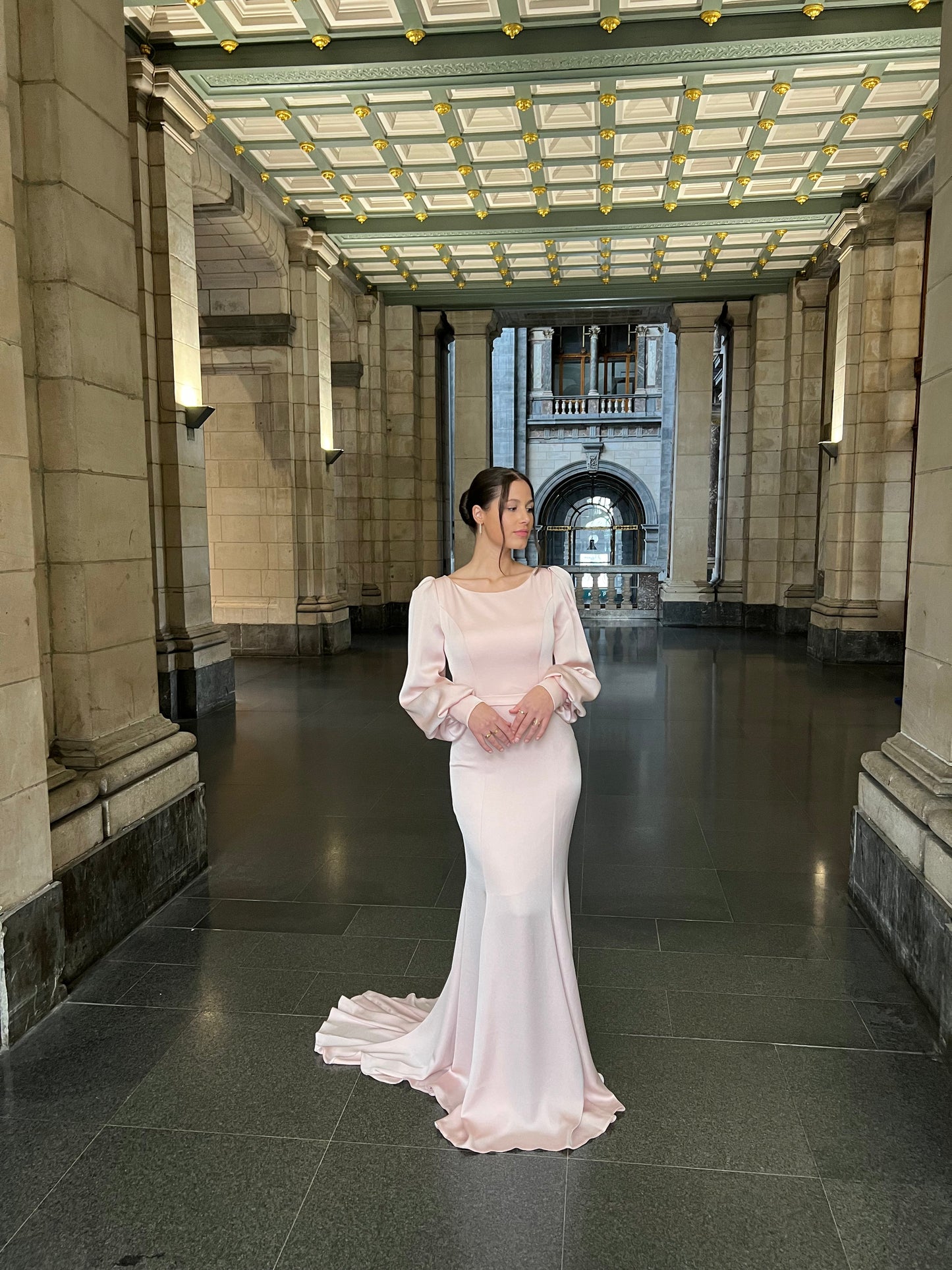 The Hazal dress soft pink