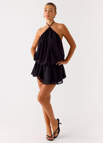 Bet You Wanna Mini Dress - Black