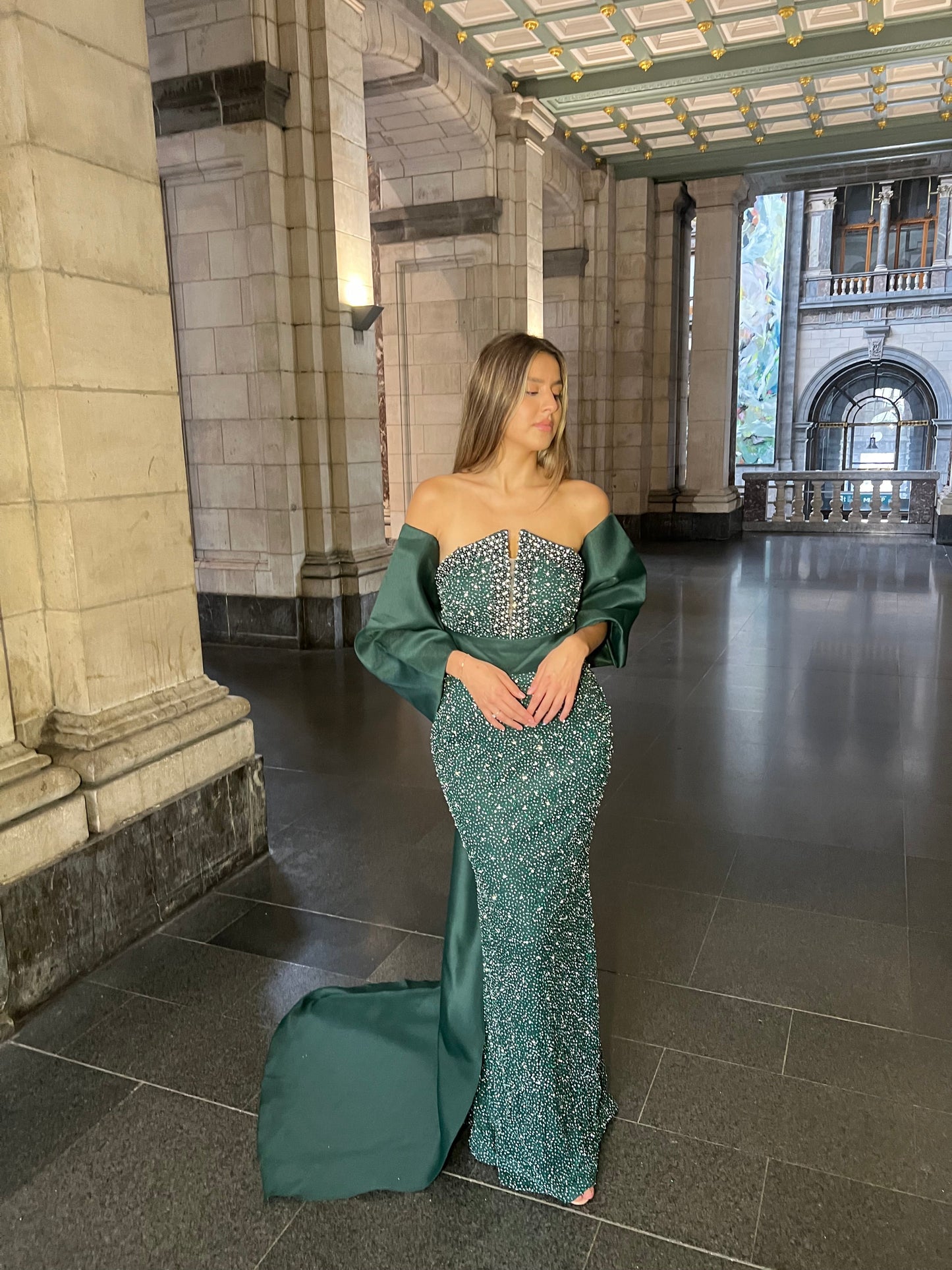 The Inseya dres green