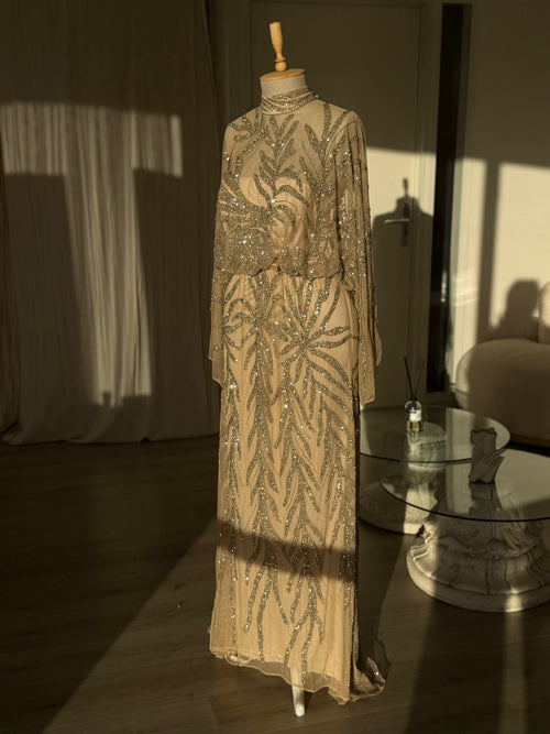 The Hamda dress beige