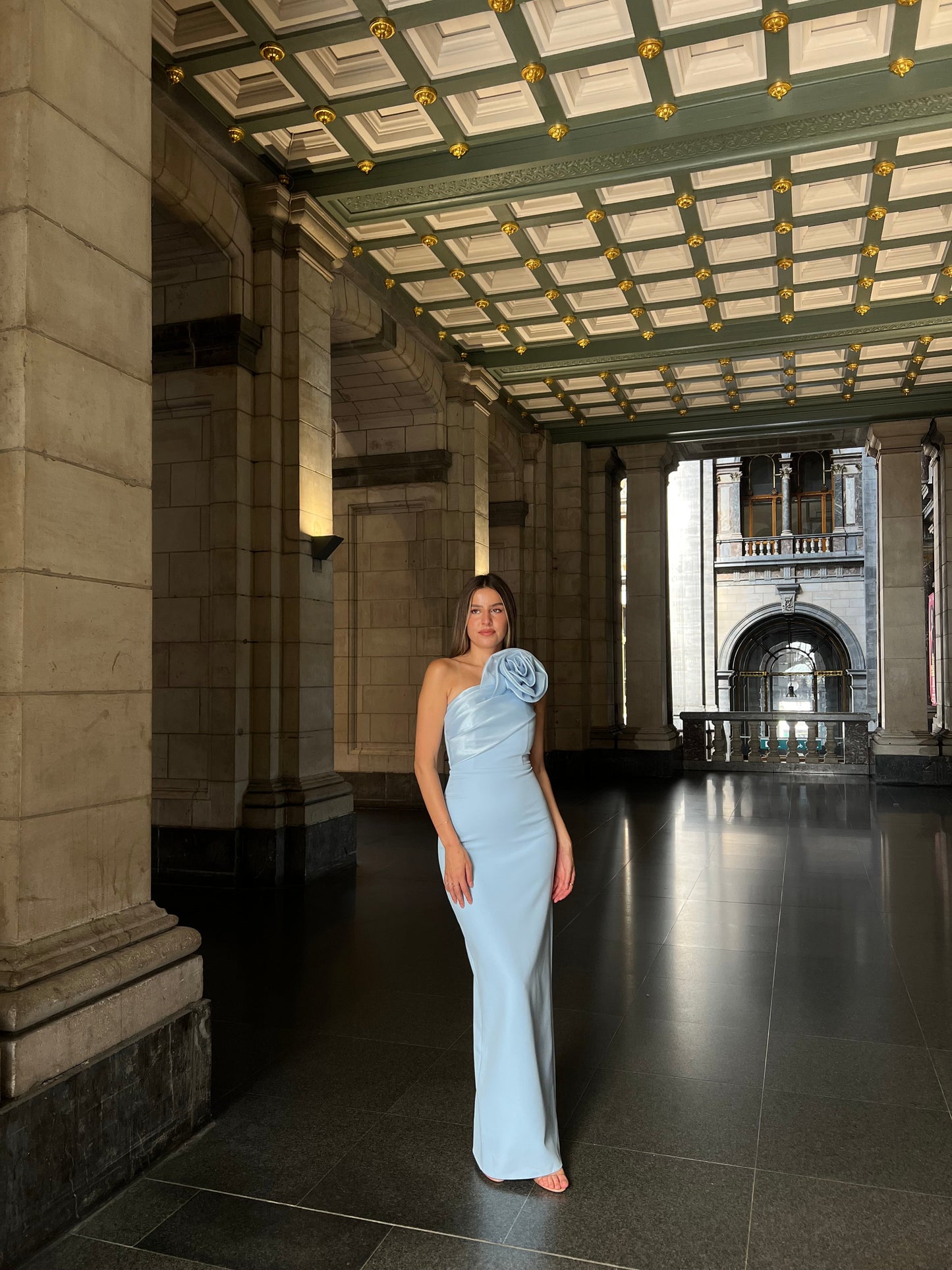 The Rozerin dress blue
