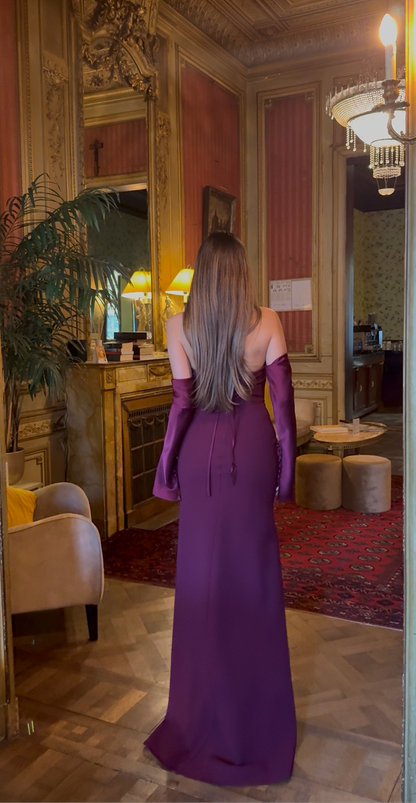 The Stella dress plum
