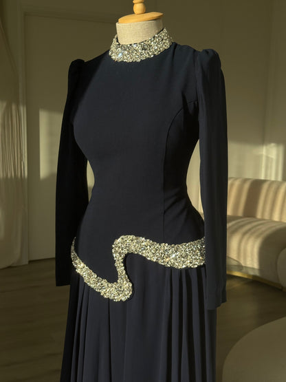 The Daisy dress navy