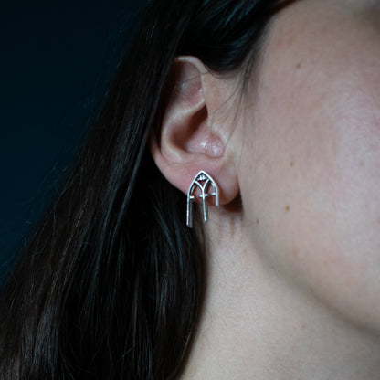 GOTHIC ARCH ELEGANCE STUD EARRINGS