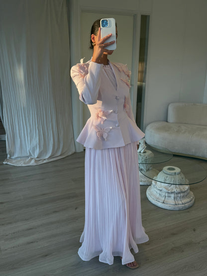 The Marie-Stella suit soft pink